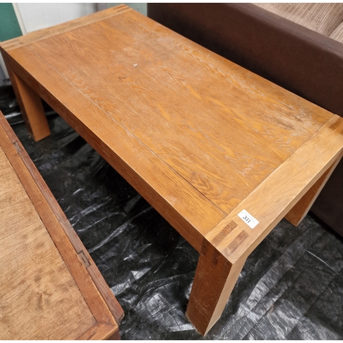 311 - Solid Oak coffee table