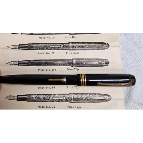 389 - Conway Stewart fountain pen with 14 carat gold nib model number 388