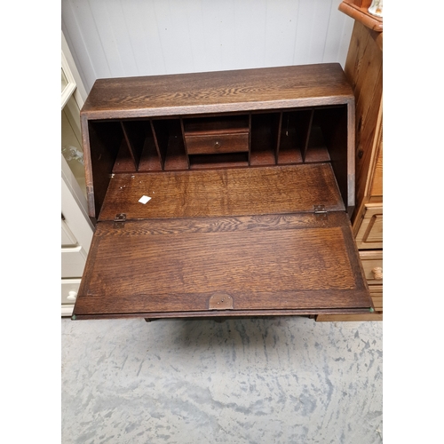 84 - Oak Bureau 90x75x45cm