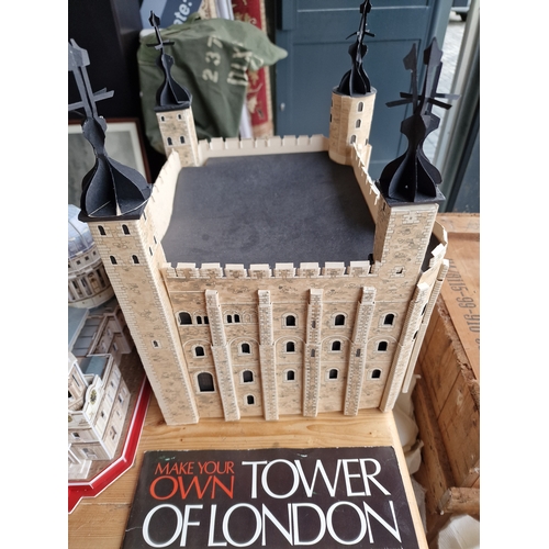 261 - 3 D puzzle craft of Tower of London/ St Paul's Catherdral