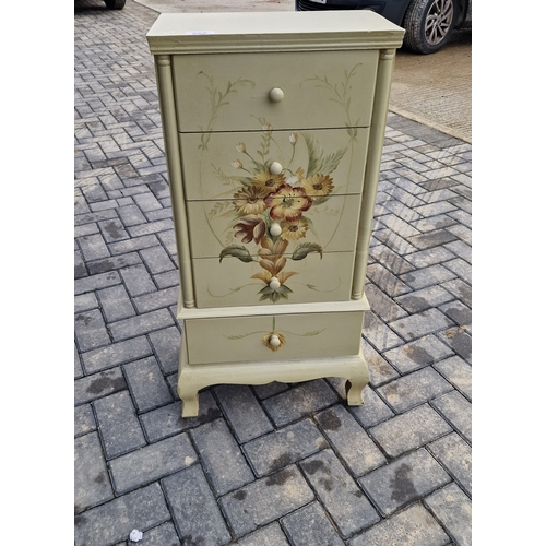 263 - French style handpainted set of drawers