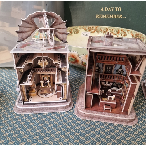 418 - Asimodee and Gringotts 3D puzzles from Harry Potter