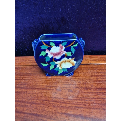 10 - Maling pottery hand painted vase