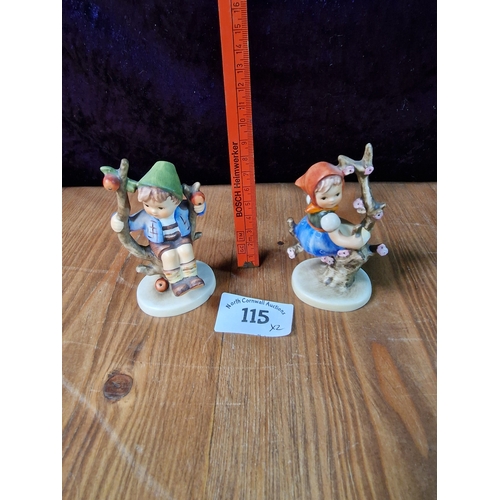 115 - 2 Goebel Hummel figures of boy and girl