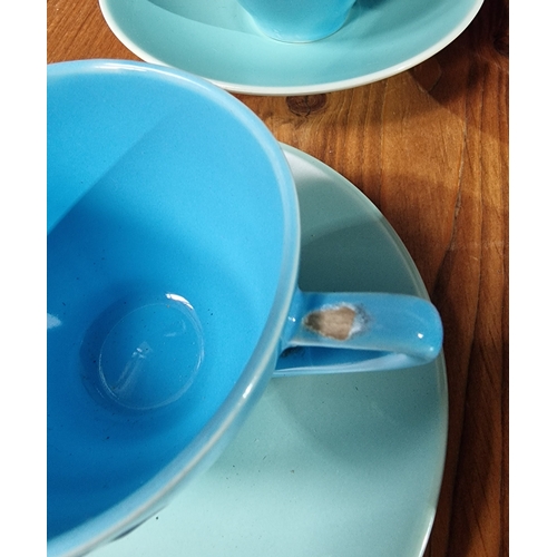 131 - Poole twintone Cups and saucers