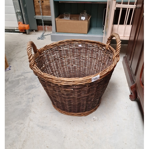 135 - Wicker log Basket