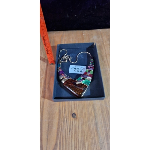 222 - Designer multicolored necklace