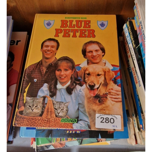 280 - 12 Vintage Blue Peter Annuals