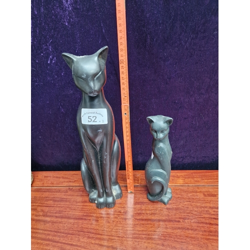 52 - Art deco cat figurines