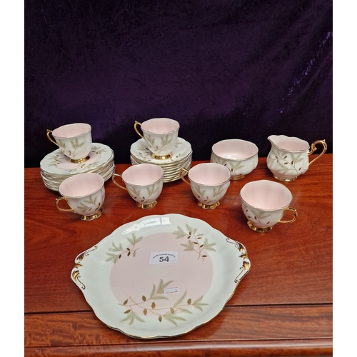 54 - Royal Albert'Braemar' tea set