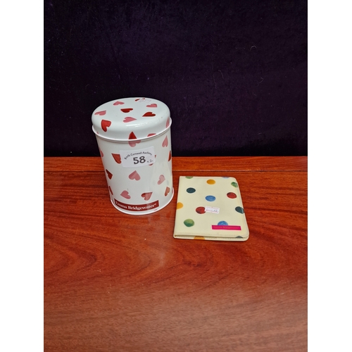 58 - Emma Bridgewater tin and passport wallet