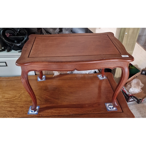 70 - Large rosewood side table 85x54cm