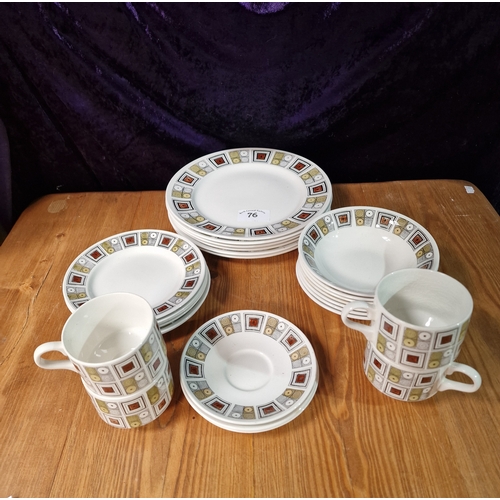 76 - Mid century collection of Broadhurst Ironstone by Kathie Winkle