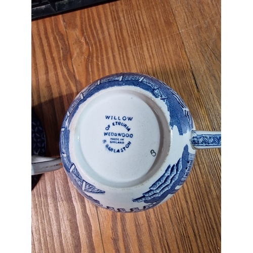 84 - Box of blue/white china