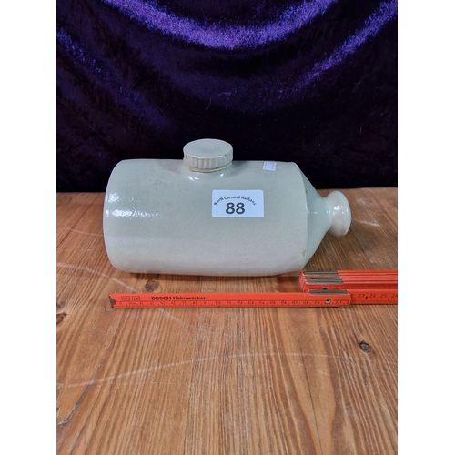 88 - Stoneware foot warm/hot water bottle