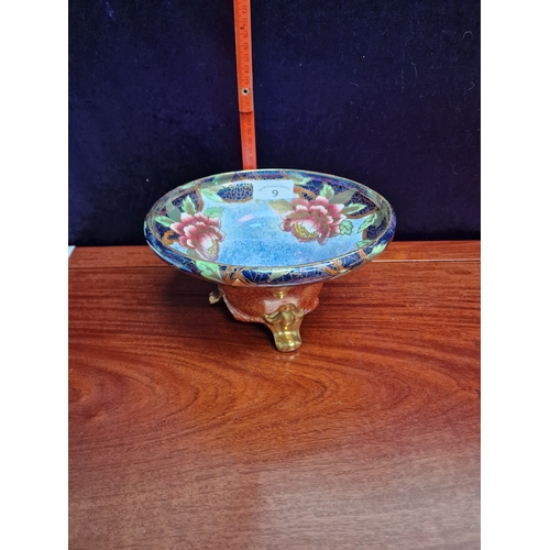 9 - Maling Pottery hand painted bowl