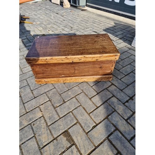 98 - Antique blanket box 33x78x40cm