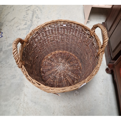 135 - Wicker log Basket