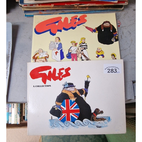 283 - 2 Giles cartoon annuals