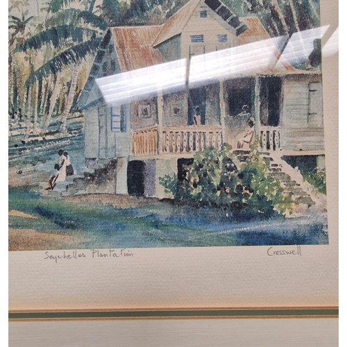 39 - Sechelles plantation by Verney Cresswell 315/500  58x48cm