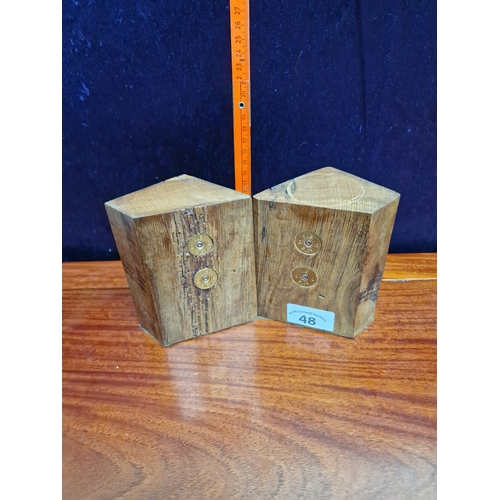 48 - Handmade bookends