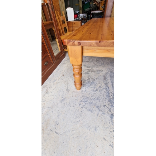 483 - Very Large solid Pine Farmhouse table 240x105cm