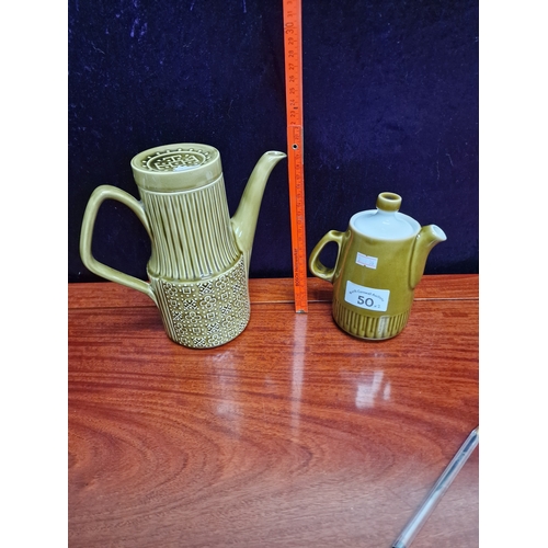 50 - Sadler and Langley coffee pots