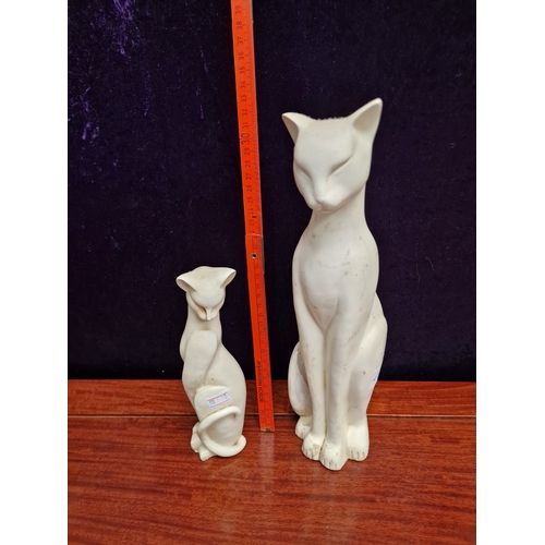 51 - Art deco resin cat figurines