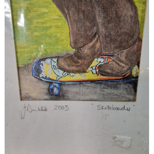 63 - Skate Boarder signed picture 2003 30x42cm