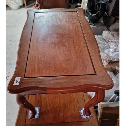 70 - Large rosewood side table 85x54cm