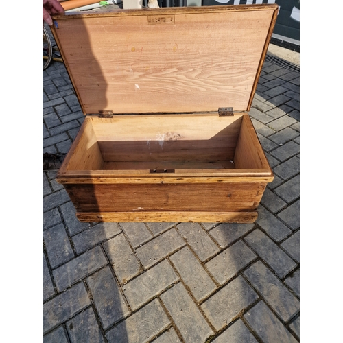 98 - Antique blanket box 33x78x40cm