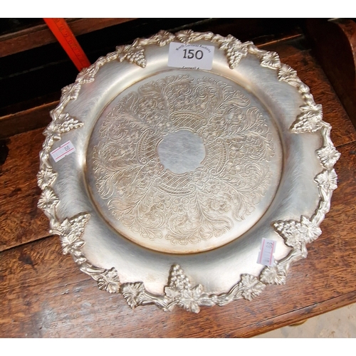 150 - Viners Silver plate cake stand