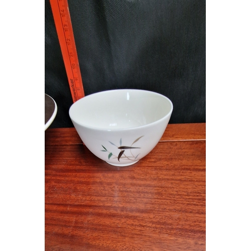 26 - Doulton 'Bamboo' bowl and dish