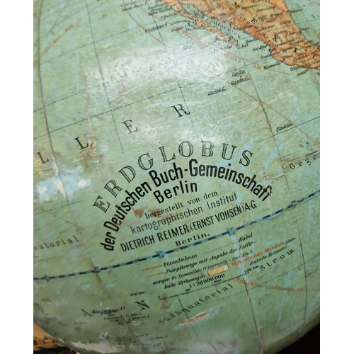 380 - Dietrich Reimer antique Globe 70cm