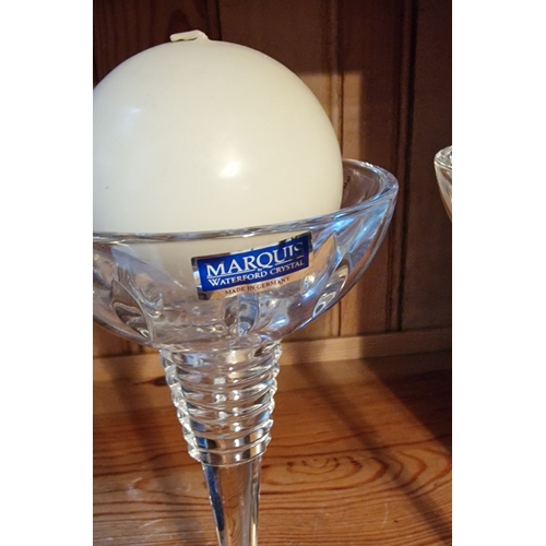 398 - Marquis Waterford Crystal Gemini Candle Holders