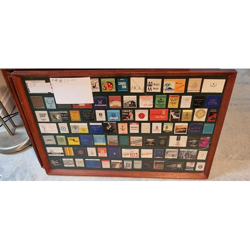 550 - 36 framed and mounted collection of vintage matchbooks (1000's from all over the world)