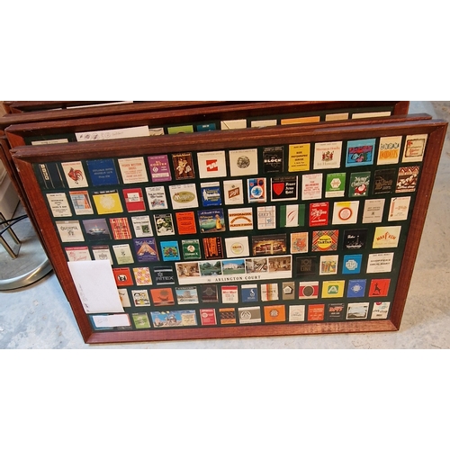 550 - 36 framed and mounted collection of vintage matchbooks (1000's from all over the world)