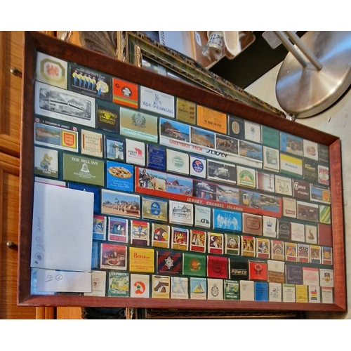 550 - 36 framed and mounted collection of vintage matchbooks (1000's from all over the world)