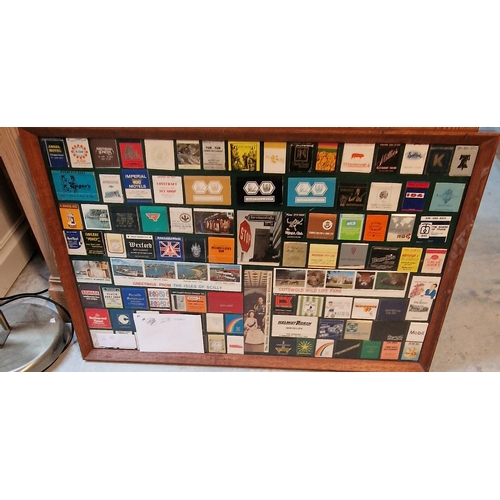 550 - 36 framed and mounted collection of vintage matchbooks (1000's from all over the world)