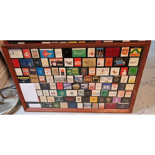 550 - 36 framed and mounted collection of vintage matchbooks (1000's from all over the world)