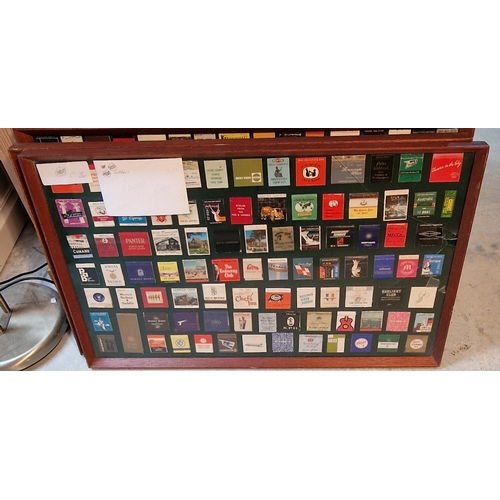 550 - 36 framed and mounted collection of vintage matchbooks (1000's from all over the world)