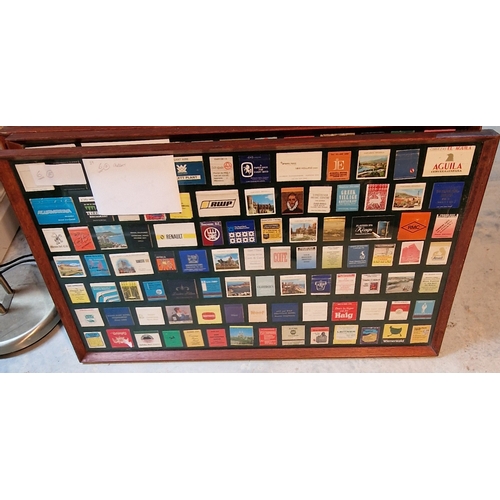 550 - 36 framed and mounted collection of vintage matchbooks (1000's from all over the world)