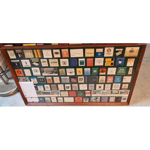 550 - 36 framed and mounted collection of vintage matchbooks (1000's from all over the world)