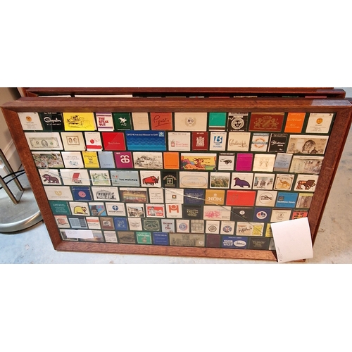 550 - 36 framed and mounted collection of vintage matchbooks (1000's from all over the world)