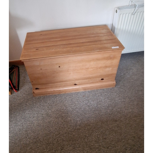 612 - Stripped Pine Blanket box