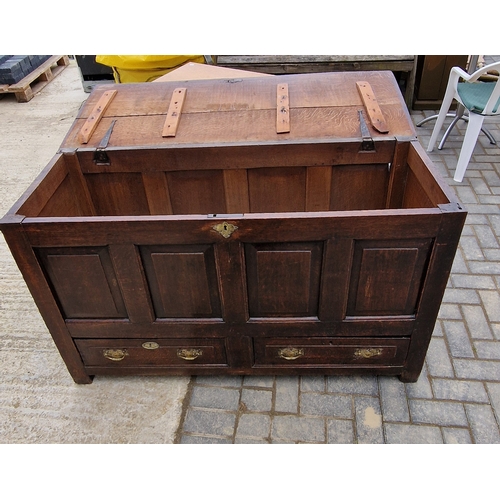 609 - Antique Oak Mule Chest