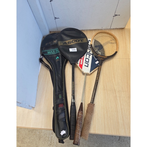 Collection of Squash and Badminton Rackets