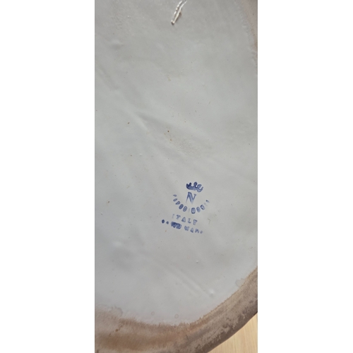 11 - Very large lustre sea shell planter 32x28cm