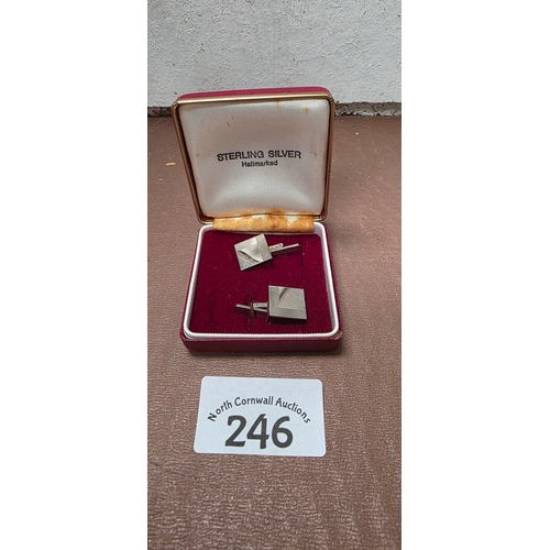 246 - Sterling Silver Cufflinks