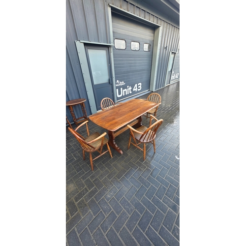 255 - Vintage Ercol Dining Set 145x76cm